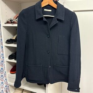 SESSUN French Girl Navy Utility Chore Jacket S